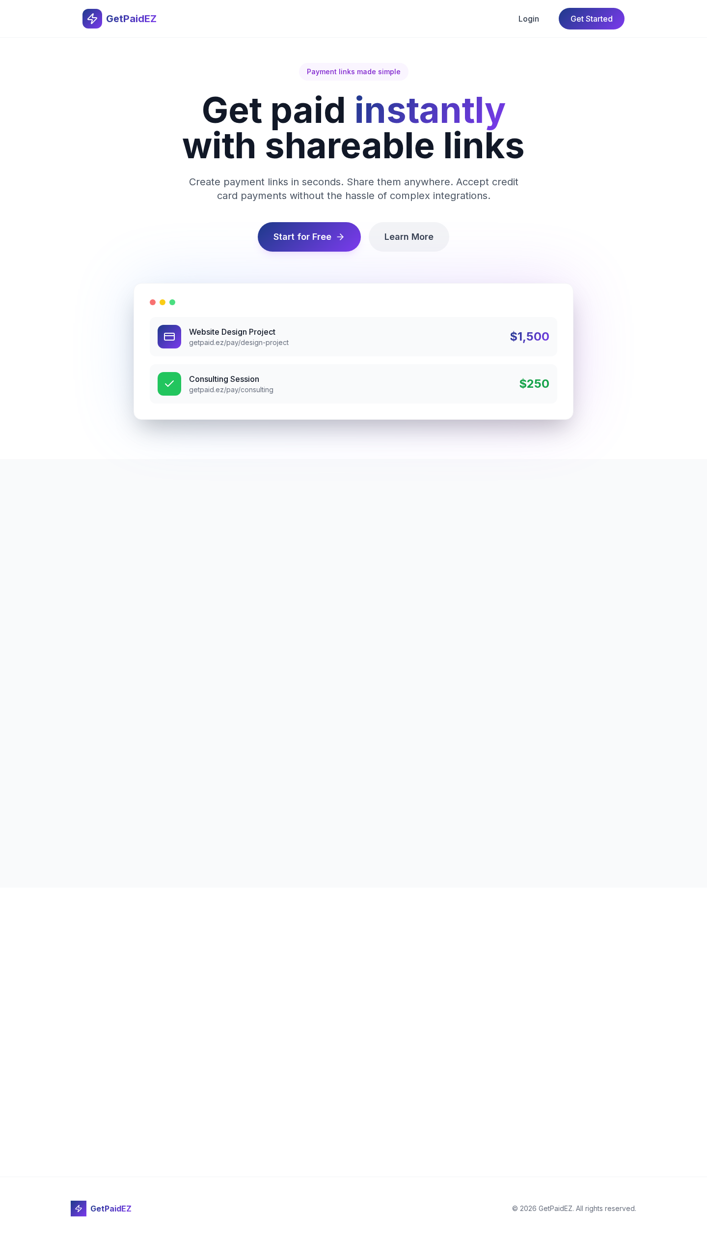 GetPaidEZ website screenshot